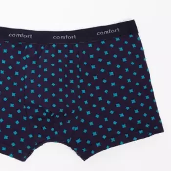 Трусы мужские боксеры, цвет тёмно-синий МИКС, размер 56