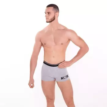 Трусы мужские боксеры «Shark», цвет серый меланж, размер 46