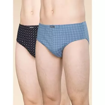 Трусы мужские, размер XL, цвет джинс, чёрный, 2 шт