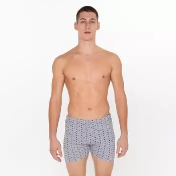 Трусы мужские свободные, цвет серый, размер 50