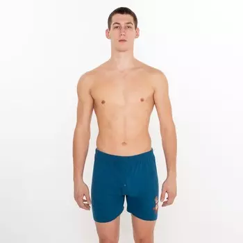 Трусы мужские свободные Снеговик, цвет тёмно-синий, размер 50 (L)