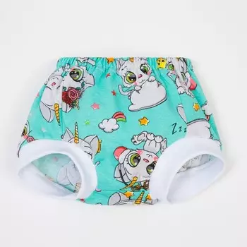 Трусы на подгузник, цвет мята, рост 74 см