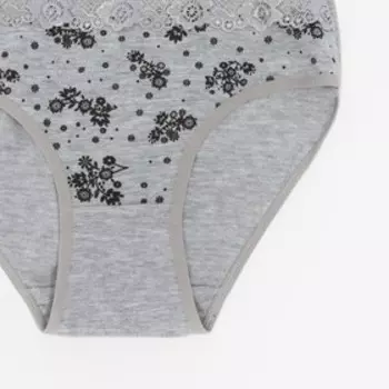 Трусы слипы женские Collorista, цвет серый, размер 50-52