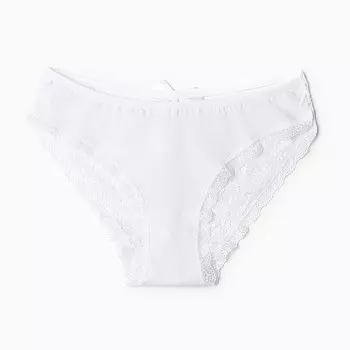 Трусы женские бразильяна, цвет белый, размер 48 (L)