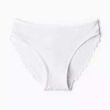 Трусы женские бразильяна, цвет белый, размер L