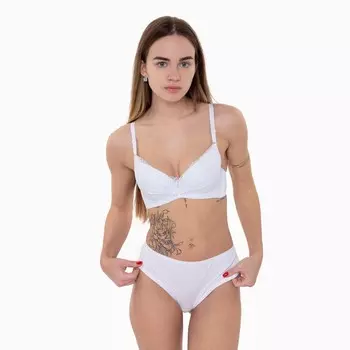 Трусы женские бразильяна, цвет белый, размер 46