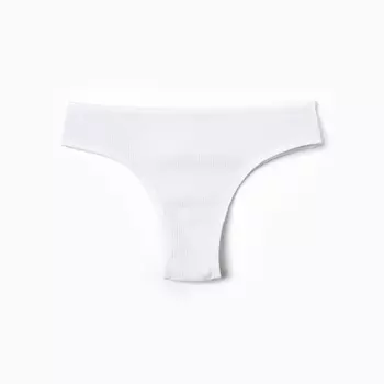 Трусы женские бразильяна, цвет белый, размер 46 (M)