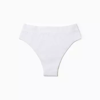 Трусы женские бразильяна, цвет белый, размер L-XL