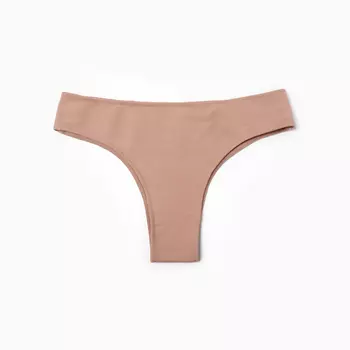 Трусы женские бразильяна, цвет бежевый, размер 46 (M)