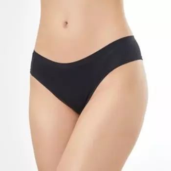 Трусы женские бразильяна, цвет чёрный, размер 48