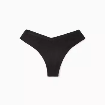 Трусы женские бразилиана, цвет черный, р-р 42 (XS)