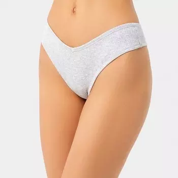 Трусы женские бразилиана, цвет серый меланж, р-р 44 (S)