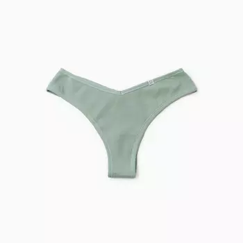 Трусы женские бразилиана, цвет зеленый минерал, размер 46 (M)