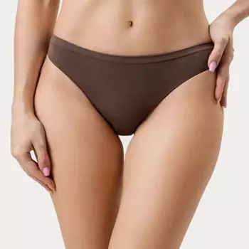 Трусы женские бразилиана из микрофибры, цвет кофейный, размер 48-50 (L/XL)
