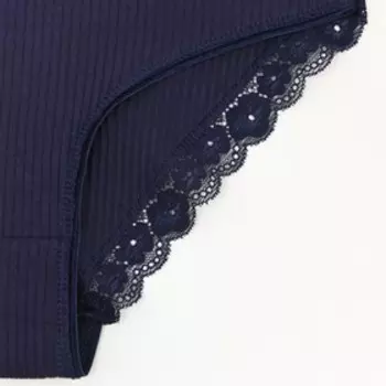 Трусы женские цвет тёмно-синий, размер 46-48