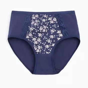 Трусы женские цвет тёмно-синий, размер 48-50