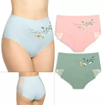 Трусы женские , размер 3xl, цвет голубой