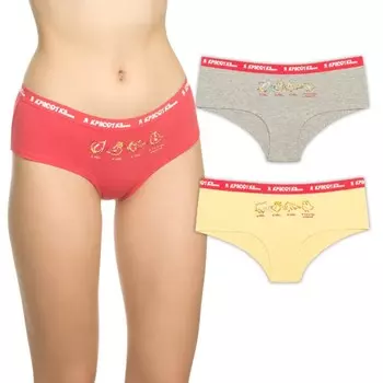 Трусы женские, размер L, цвет красный