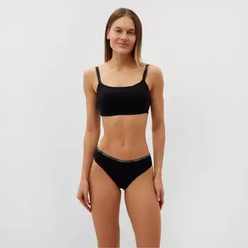 Трусы женские слипы А.TSW006-11, цвет черный, размер 44 (S)