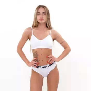 Трусы женские слипы, цвет белый, размер 44