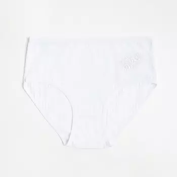 Трусы женские слипы, цвет белый, размер 48-50