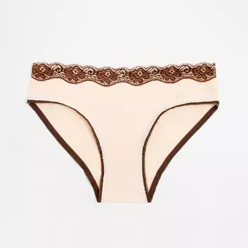 Трусы женские слипы, цвет бежевый, размер 42-44