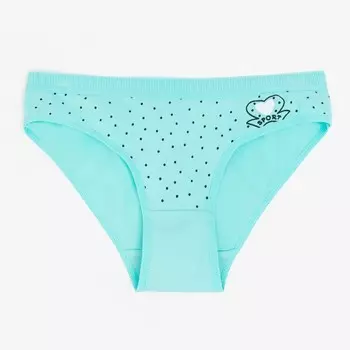 Трусы женские слипы, цвет бирюзовый, размер 42-44