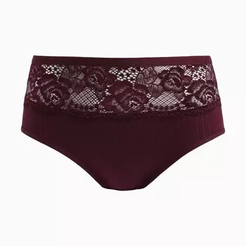 Трусы женские слипы, цвет бордовый, размер 54-56