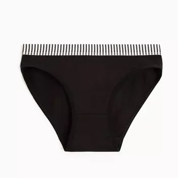 Трусы женские слипы, цвет черный, р-р 44-46