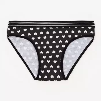 Трусы женские слипы, цвет черный, р-р 46-48