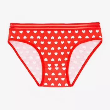 Трусы женские слипы, цвет красный, р-р 46-48