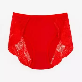 Трусы женские слипы, цвет красный, р-р 50-52