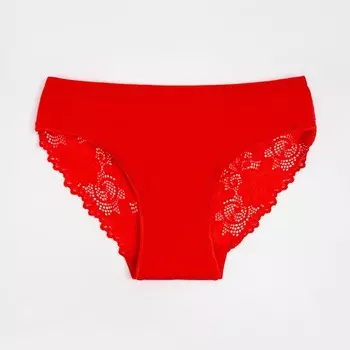 Трусы женские слипы, цвет красный, размер 42-44