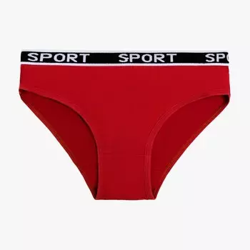 Трусы женские слипы, цвет красный, размер 44-46