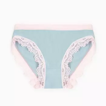 Трусы женские слипы, цвет серо-голубой, р-р 46-48