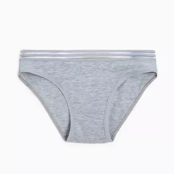 Трусы женские слипы, цвет серый, р-р 46-48