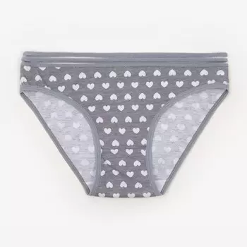 Трусы женские слипы, цвет серый, р-р 46-48