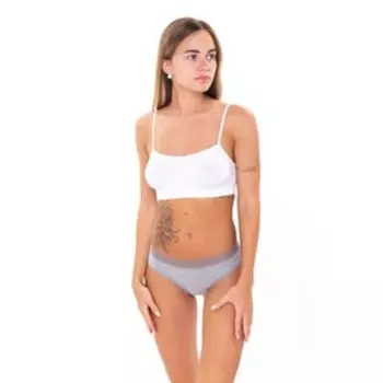 Трусы женские слипы, цвет серый, размер 46