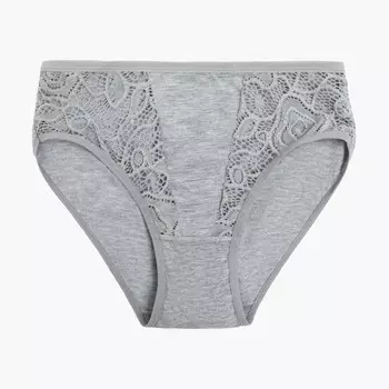 Трусы женские слипы, цвет серый, размер 48-50