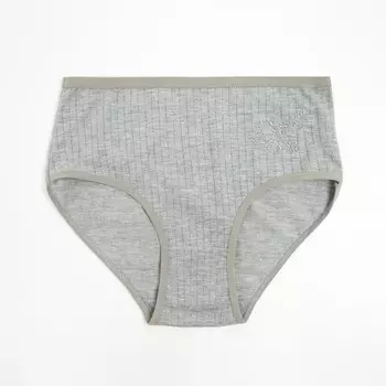 Трусы женские слипы, цвет серый, размер 48-50