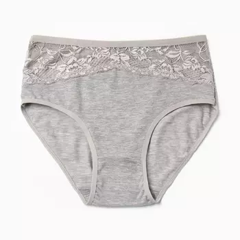 Трусы женские слипы, цвет серый, размер 50-52