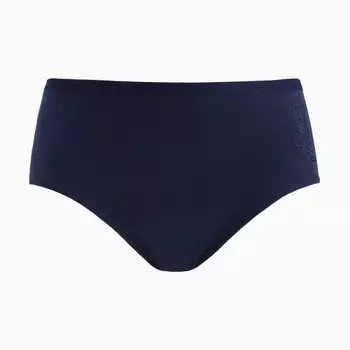 Трусы женские слипы, цвет синий/вензеля, размер 54-56