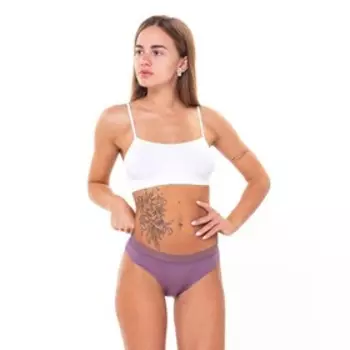 Трусы женские слипы, цвет сиреневый, размер 42