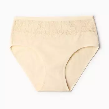 Трусы женские слипы, цвет сливочный, размер 4XL