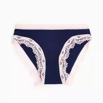 Трусы женские слипы, цвет темно-синий, р-р 46-48