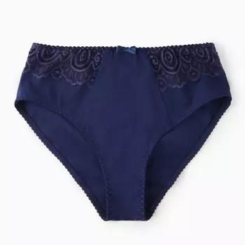 Трусы женские слипы, цвет тёмно-синий, размер 48