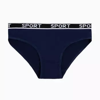 Трусы женские слипы, цвет тёмно-синий, размер 42-44