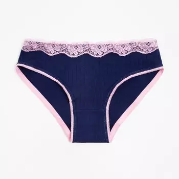 Трусы женские слипы, цвет тёмно-синий, размер 46-48