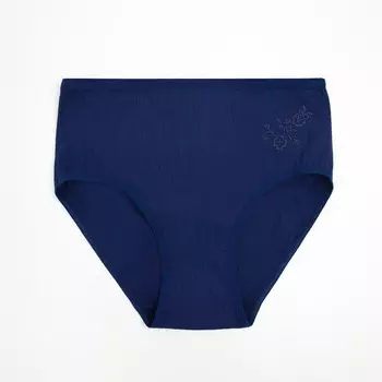 Трусы женские слипы, цвет тёмно-синий, размер 52-54