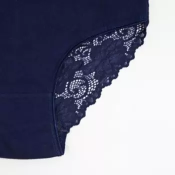 Трусы женские слипы, цвет тёмно-синий, размер 44-46